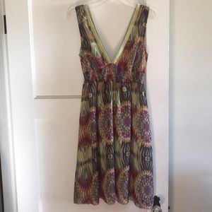 Beautiful deep V-neck dress